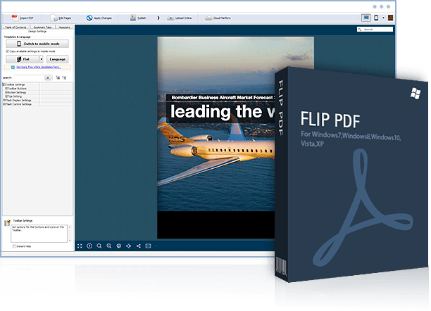 flip pdf software screenshot